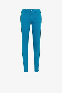 Just Cavalli Crochet-Stripe Jeans