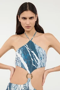 Rubane-Print Jumpsuit
