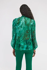 Malachite Print Blouse