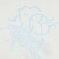 Milk White T-Shirt with Jaguar Print