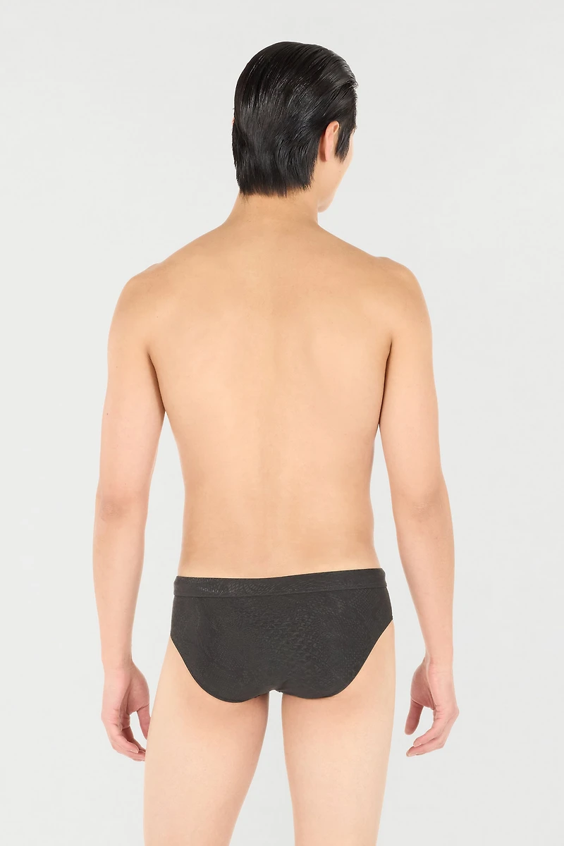 Python-Print Swim Briefs