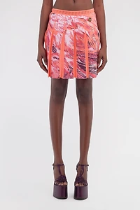 Plumange Print Mini Skirt