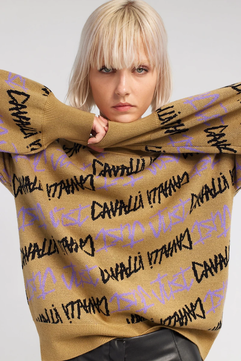 Just Cavalli Jacquard Pullover
