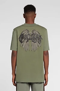 Crystal-Embellished Logo-Print T-Shirt