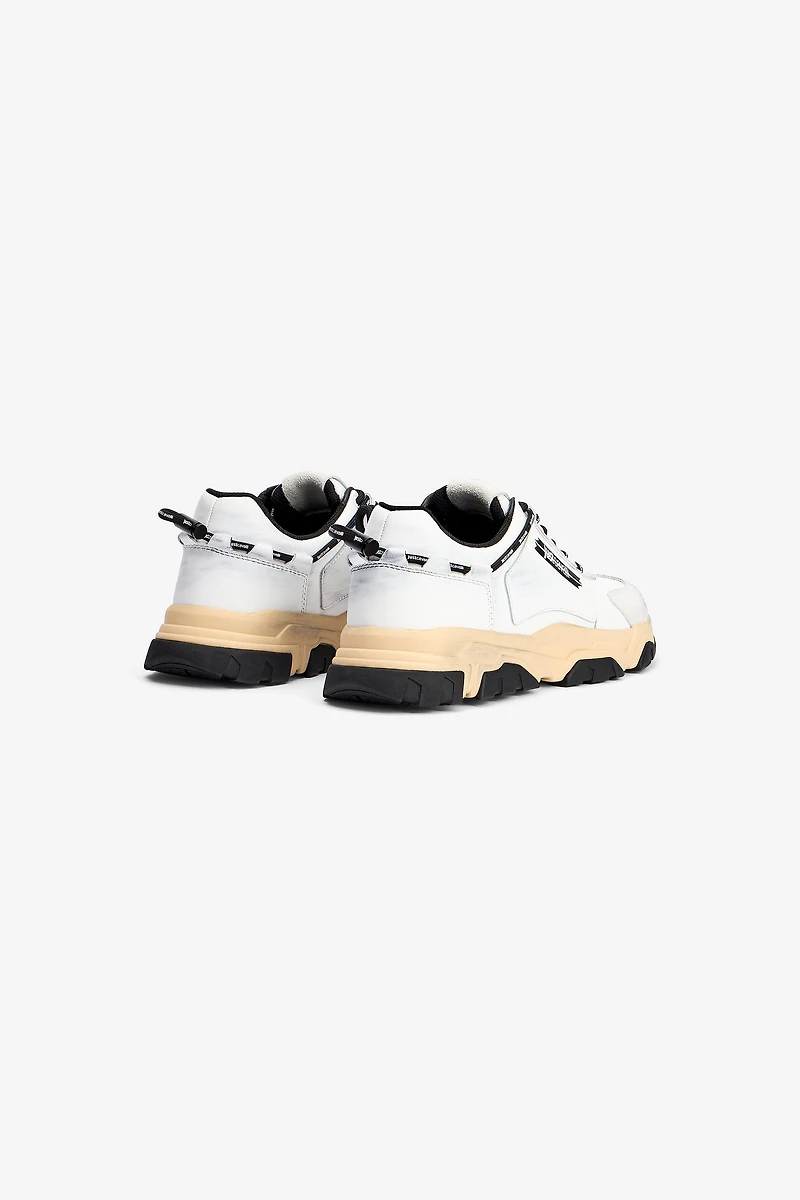 White running sneakers with logo