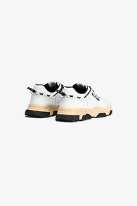 White running sneakers with logo