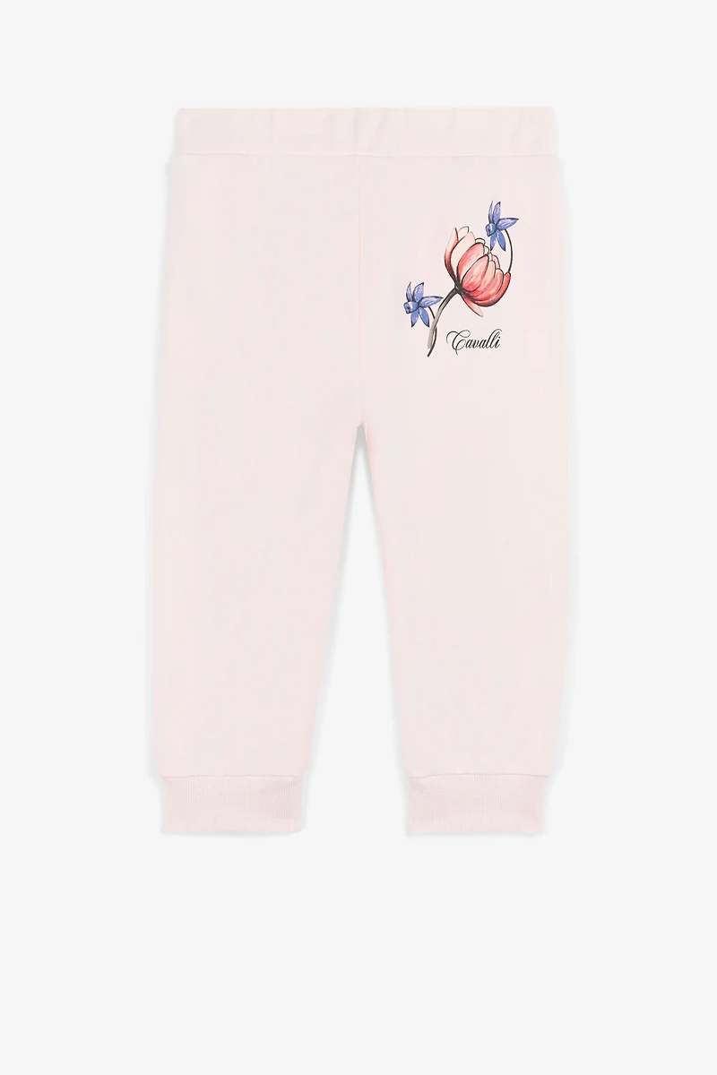 Flower And Logo-Print Cotton Sweatpants