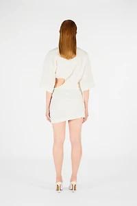 Wall Print Short Dress