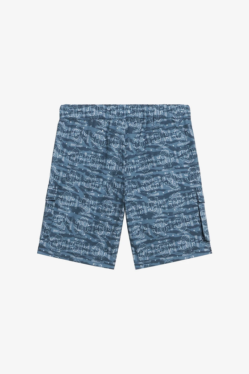 Cotton Shorts With All-Over Print