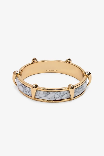 Rigid marble-effect bracelet