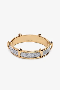 Rigid marble-effect bracelet