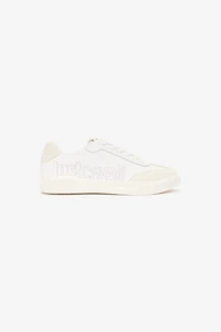 Sneakers With Perforated Logo