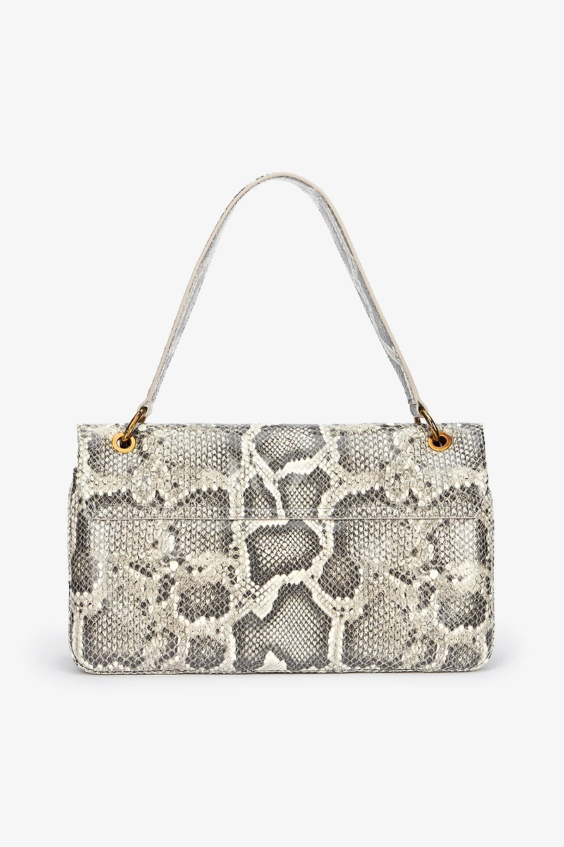 Rock Shoulder Bag With Python Print
