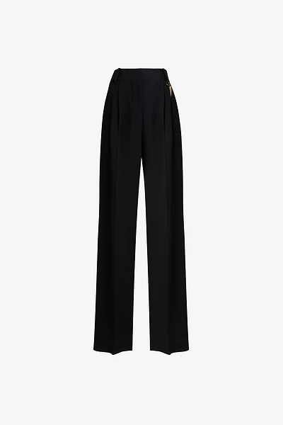 Straight-leg tailored trousers