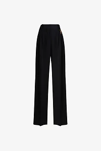 Straight-leg tailored trousers