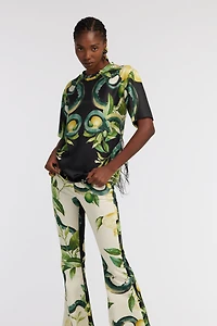 Lemon and Snake print t-shirt