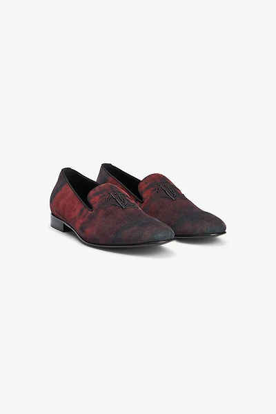 Oriental Red Slipper with Mirror Snake Monogram