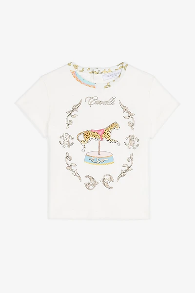 Jaguar And Filigree-Print T-Shirt