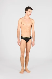 Set of two briefs with logo band