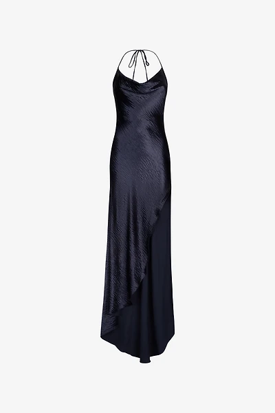 Long Dress with Cowl Neck