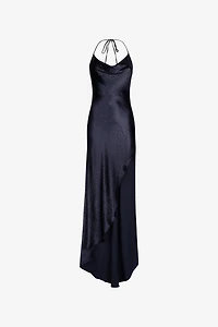 Long Dress with Cowl Neck