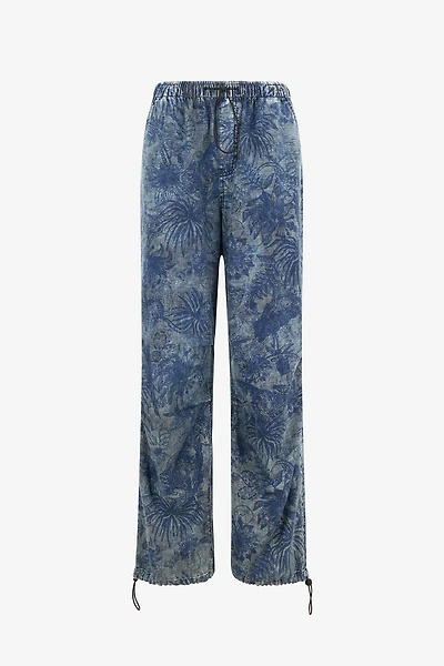 Floral-Print Sports Pants