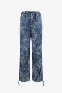 Floral-Print Sports Pants