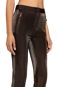 Lurex skinny trousers