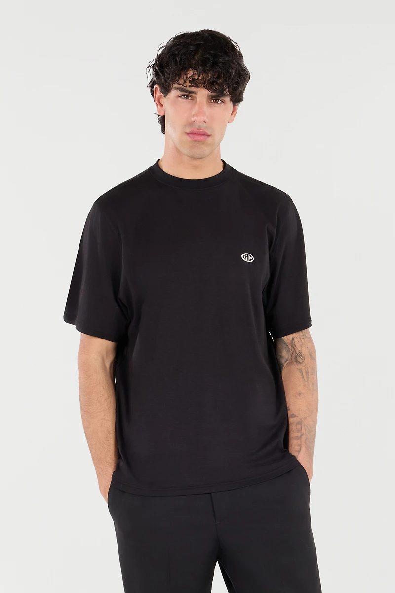 T-Shirt With Logo Patch