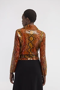 Snake leather jacket