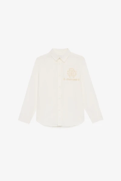 Shirt With RC Monogram And Lettering