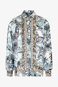 Shirt With Python And Jungle Print