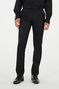 Straight-Leg Wool Trousers