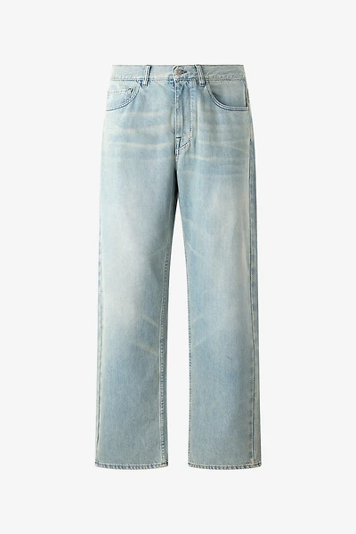 Sandblasted-Effect Jeans