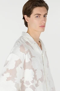 Bowling Shirt With Floral Pattern