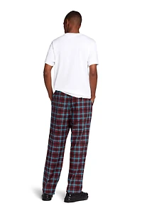 Zebra Tartan-Print Cotton Lounge Trousers