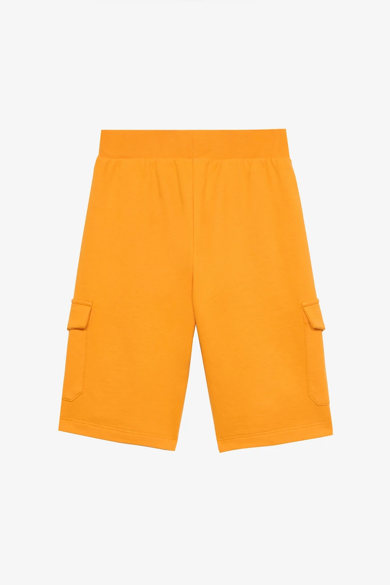 Sports Shorts With Animal Patchwork Appliqué
