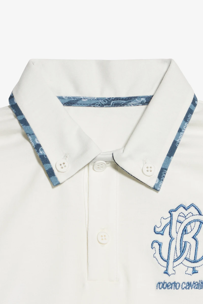 Polo With RC Monogram And Logo