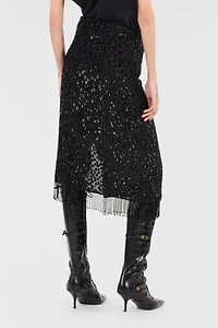 Skirt With Beaded Hem