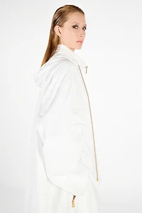 Wall Print Hooded Coat