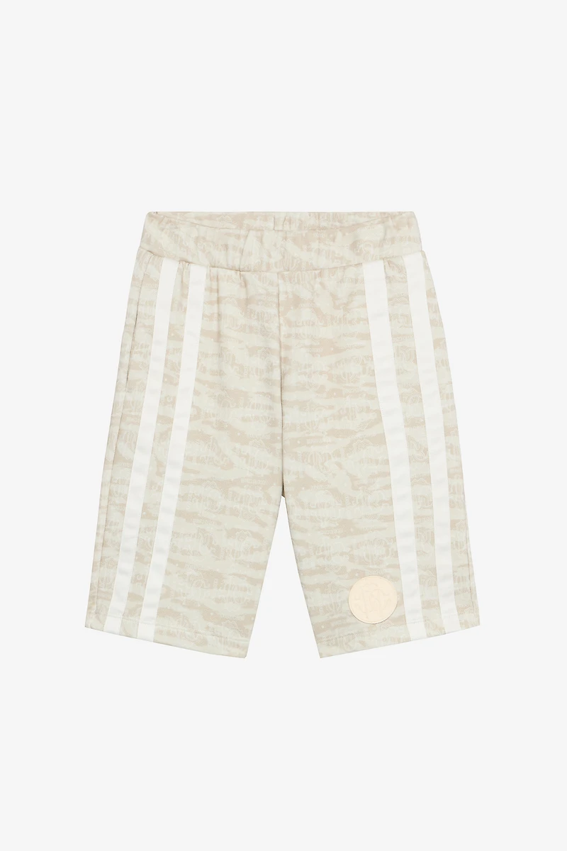 Sports Shorts With Tiger Skin Print
