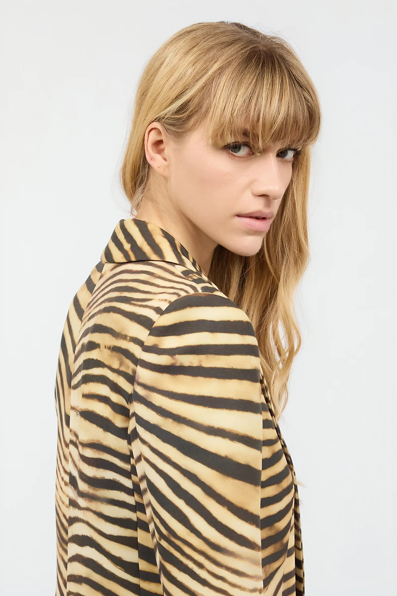 Tiger Skin-Print Jacket