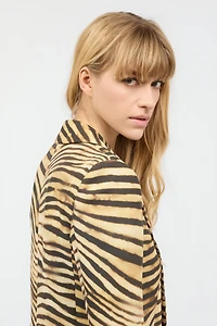 Tiger Skin-Print Jacket