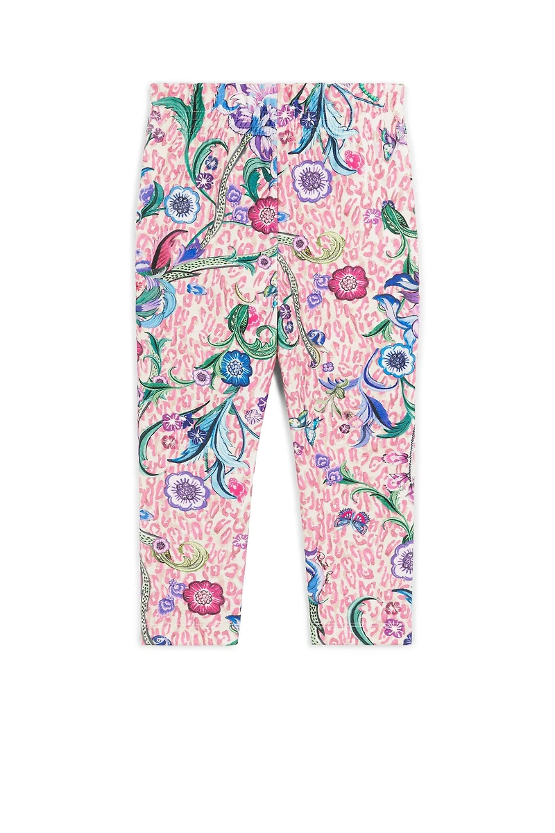 Floral And Leopard-Print Trousers