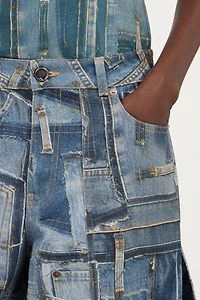 Patchwork Capsule Collection Cargo Jeans