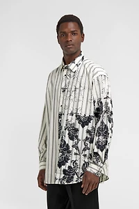 Broccato Print Silk Shirt