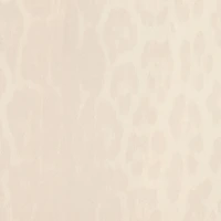 Ivory Dress with Jaguar Skin Print and Ruffles