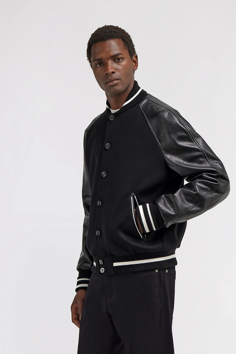 Contrast Bomber Jacket