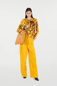 Pants With All-Over Mirror Snake Monogram