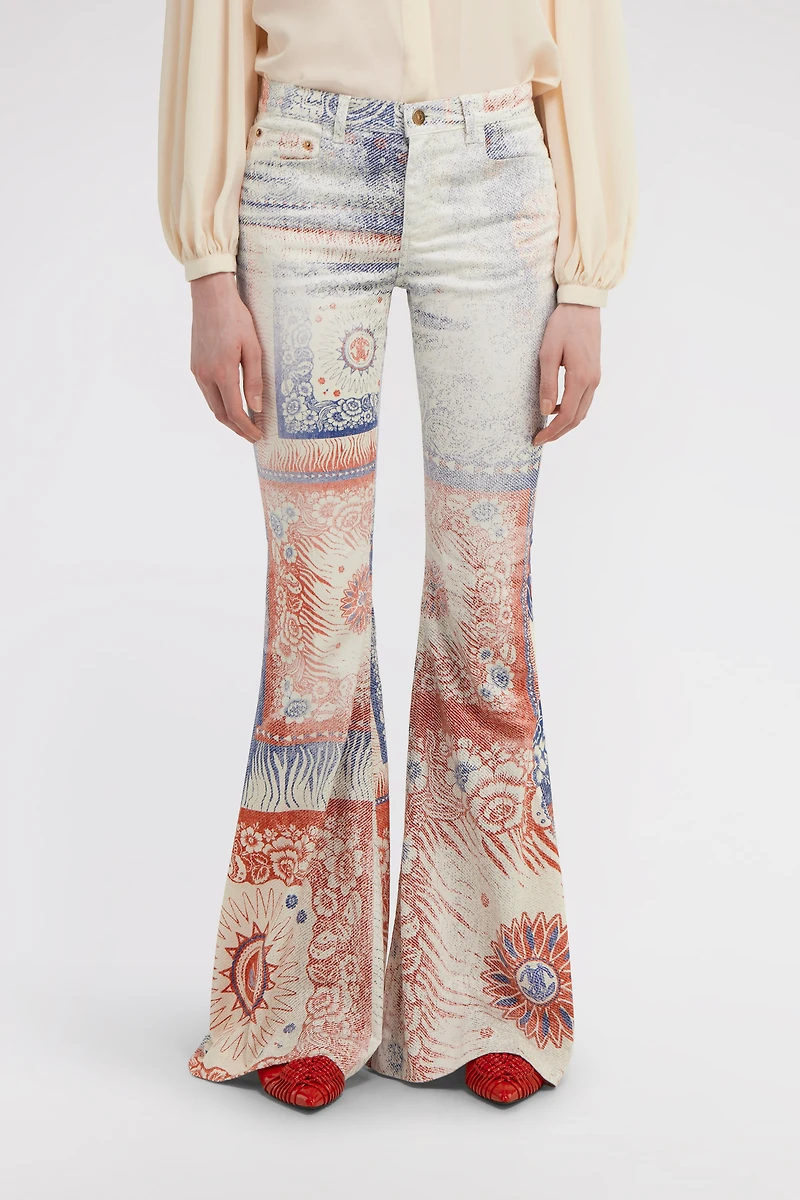 Bandana Print Jeans